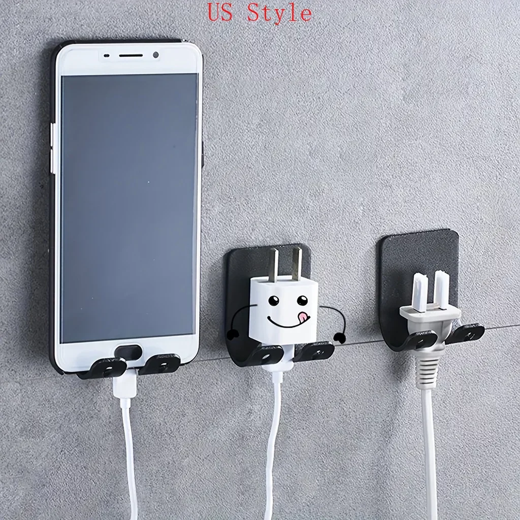 

Punch Free Hook Wall Mounted Key Holder Mobile Phone Charger Storage Rack Bath Towel Bathrobe Rack Hook Storage Rack Hook Wall G