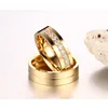 Vnox – bagues de mariage tendance pour femmes/hommes, cadeau d'amour, couleur or, acier inoxydable, promesse CZ, bijoux de Couple, vente en gros