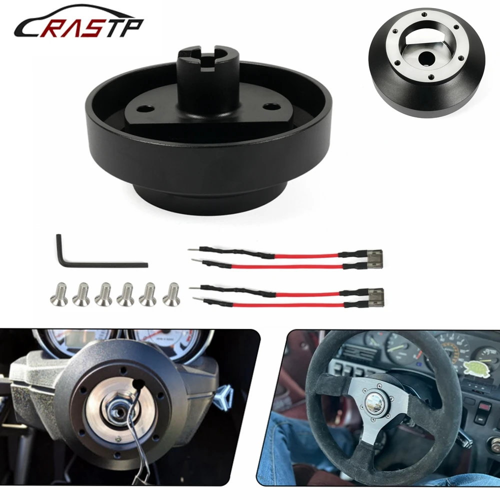 

RASTP-Aluminum Steering Wheel Base Hub Adapter Boss Kit 131H For Acura RSX/ Honda Civic S2000 CR-V CRZ RS-QR044