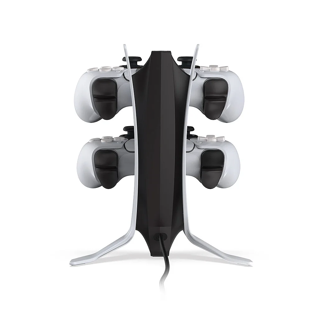 TP5-0557 Dual Controller Charger Holder Stand 2-Port Charging Dock Station Built-in DC Boost Regulator Circuit 5V/2A for PS5