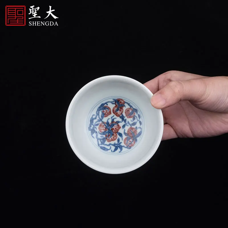 

|type glass ceramics jingdezhen blue and white youligong hand-painted morning glory master cup sample tea cup tea sets