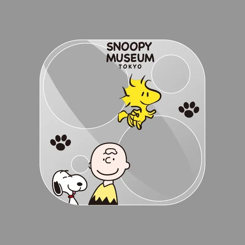 thumbnail image 1 of Snoopy Charlie Brown - Lente de cámara transparente de cristal templado para iPhone 14, 15 Plus, 13, 12 Pro Max y 11 Mini, 1 of 4