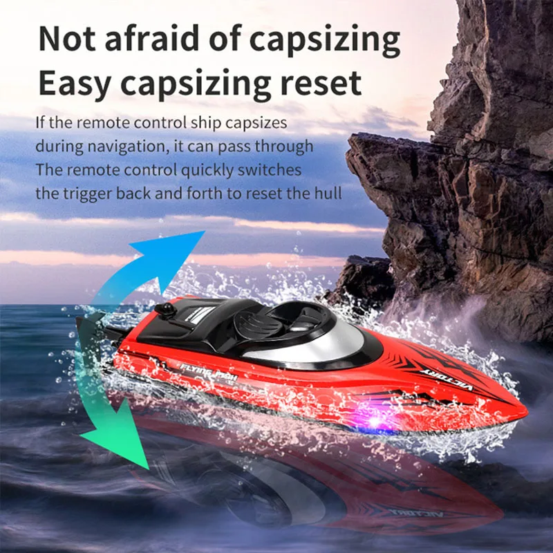 2.4G High-Speed RC 25KM Large bestuurbare boat Radio Remote Control Competitive Rowing Boat Charging Electric Water Speedboat
