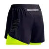 2024 New Men's Fitness Training Shorts Summer 2 In 1 Quick Dry Gym Beach Running Double-deck Shorts Outdoor Sportswear Men 1