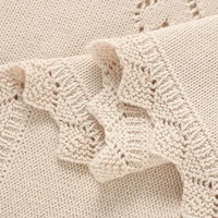 Couvertures tricotées pour bébé, 90x70cm, en coton Ultra doux, pour nouveau-né, garçon et fille, couette, poussette, literie, lange d'emmaillotage, articles de couchage 6