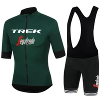 TREK Men's Cycling Outfit Set Sports Suit Clothes Man Mtb Road Bike Uniform Jerseys Blouse Jersey Clothing Bib Summer Shorts Gel 2