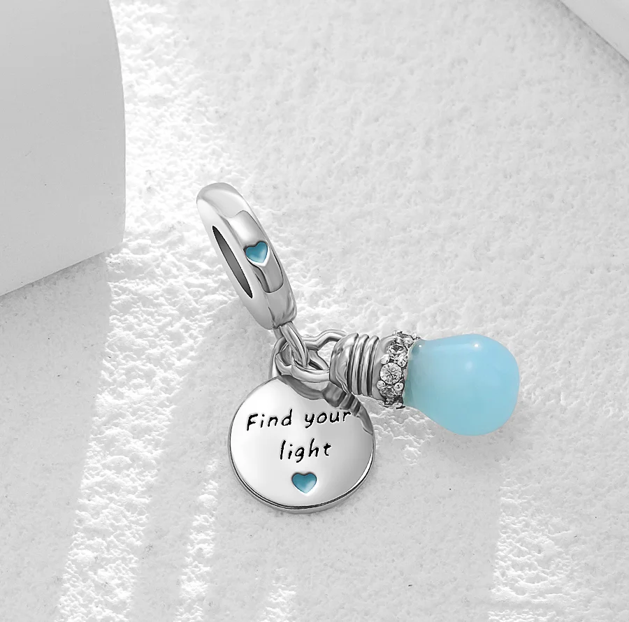 2024 New in Hot Sale Original Charm Beads Fit Brand Bracelet For Women 925 Silver Glow Discoloration Pendant Bead Jewelry Gift 5