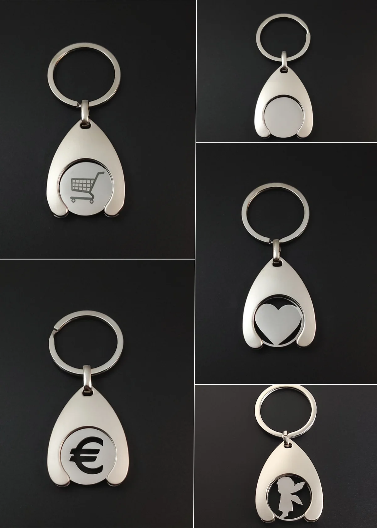 Ouyuan Dollar Metall-Token-Schlüsselanhänger, kleines Geschenk, Supermarkt-Einkaufswagen-Token, Partygeschenk, praktisches Geschenk
