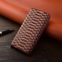 Custodia a Flip in Vera Pelle di Lusso per Smartphone