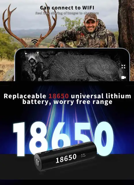 6x Optical Magnification CY800-RL Night Vision Scope Waterproof Night Digital Hunting Scope Camera Monocular with 3 Color Mode 4