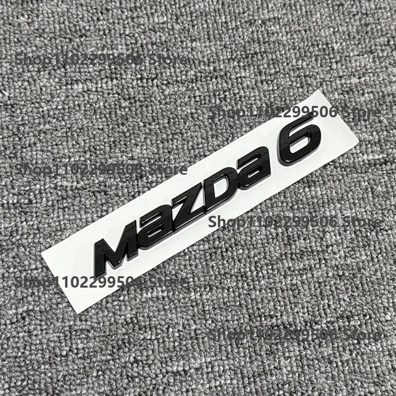 Sleek Black 3D Rear Trunk Emblem Badge Sticker