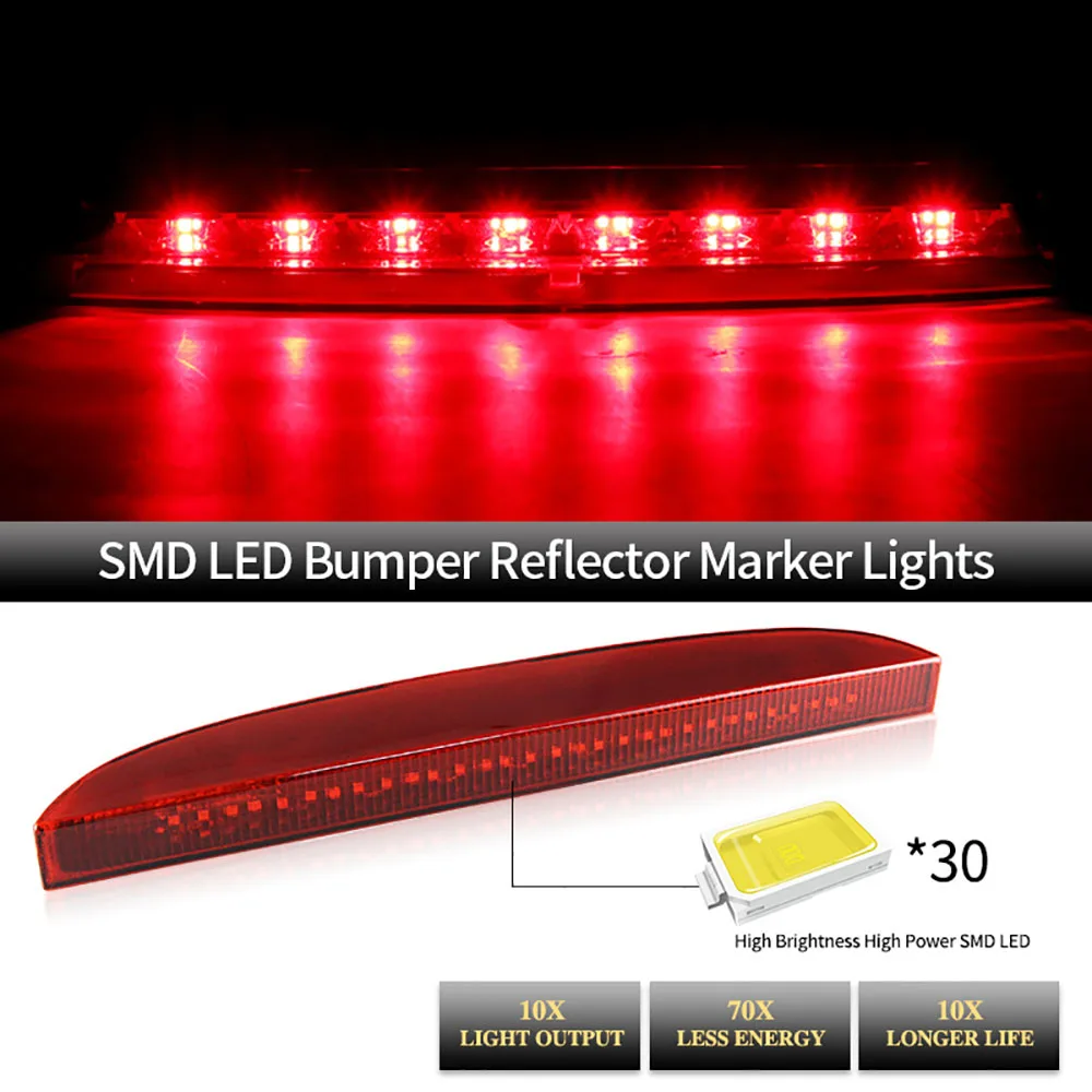 Duokon Stop Renault Clio,3ème Feu Stop Feu Stop Haut Niveau 7700410753 Couleur Rouge