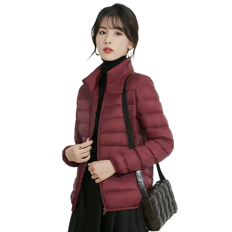 

Women Outerwear 90% Ultra-light Thin Down Jacket 5XL 6XL Plus size Autumn Winter Slim Warm White Duck Down Coat