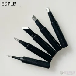 Lead - Free Pure Copper Soldering Iron Tip Set - 5 Pieces 900M for Electric Internal Heating Stations (B)