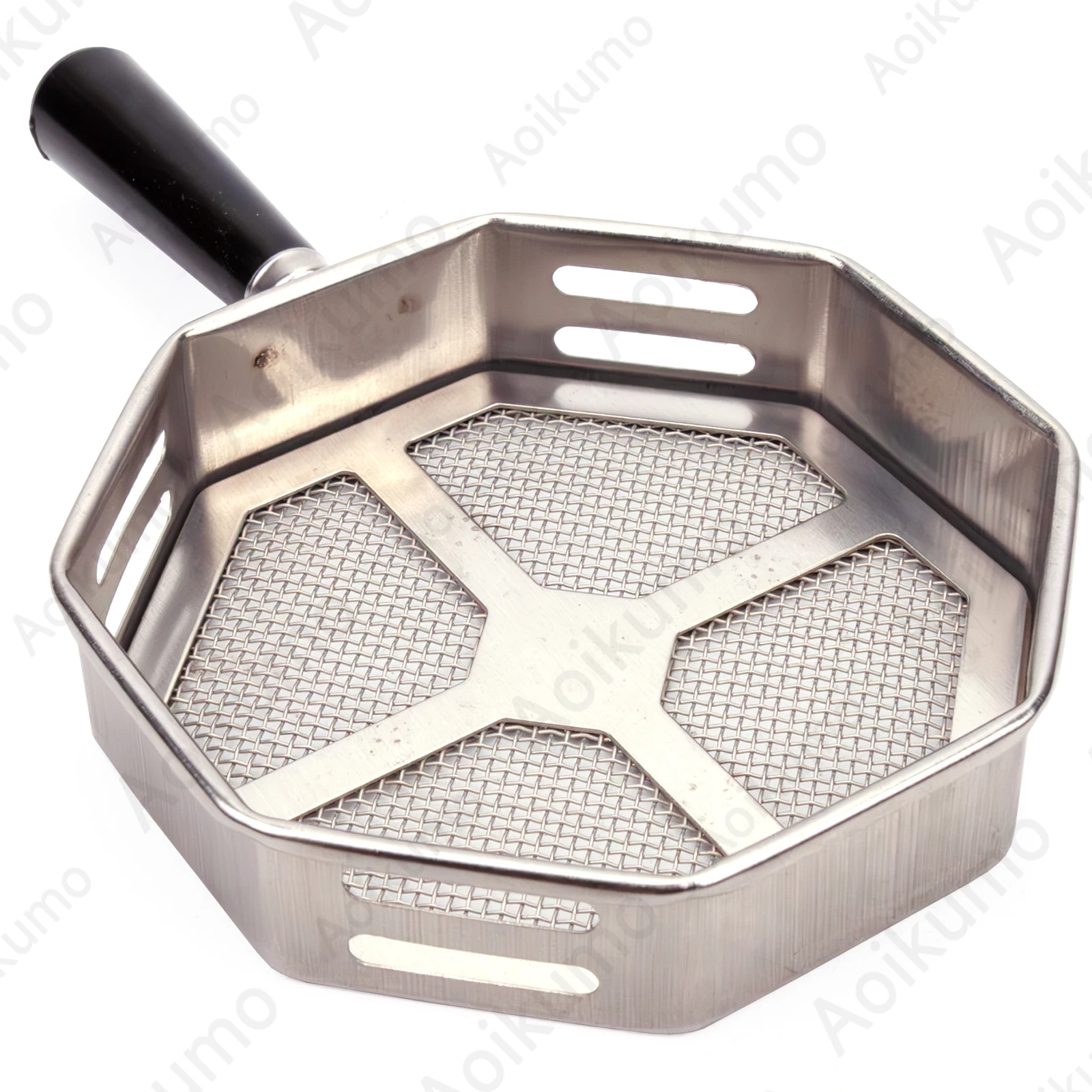 Octagonal Carbon Filter For Hookah Stainless Steel With Black Handle Heat Keeper Shisha Accessories