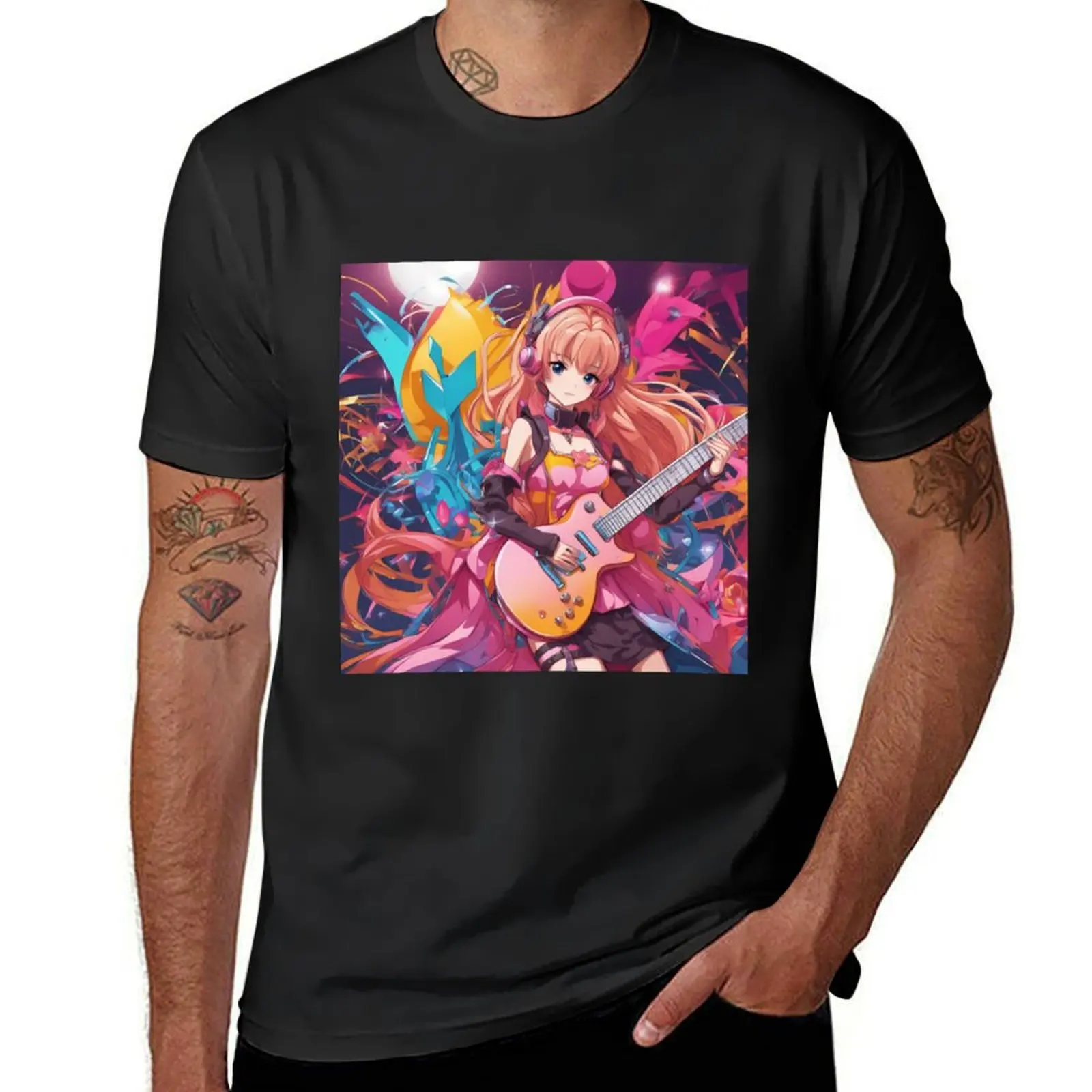 

Soundscapes Of Anime T-shirt blacks Blouse vintage clothes oversized mens clothing