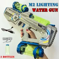 Fully Automatic Water Gun Continuous Water High Capacity Lighting and Sound Effects Outdoor Water Playing Toy for Kid Mercury M2 1