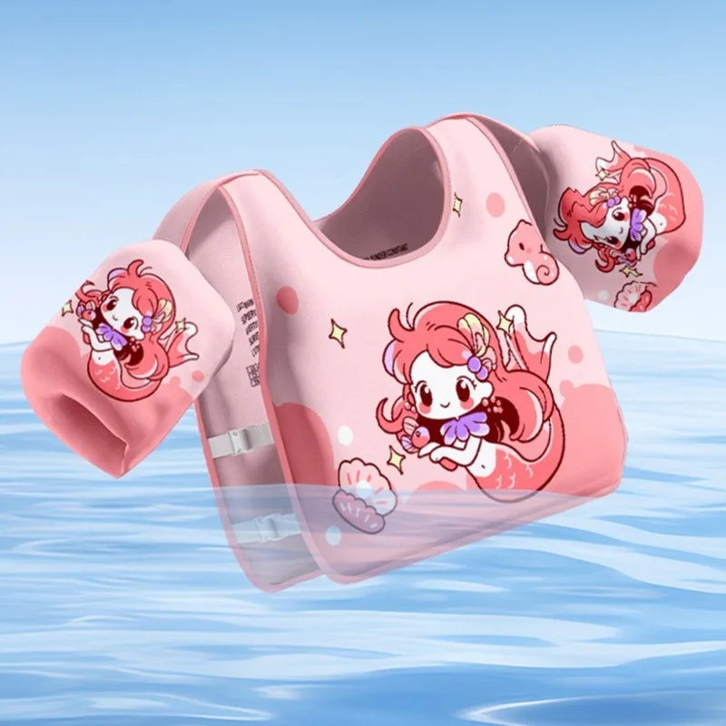 Baby Swimwear Non-inflatable Float Arm Sleeve Floating Buoyancy Vest Kid Swimming Equipment Armbands For Boys Girls