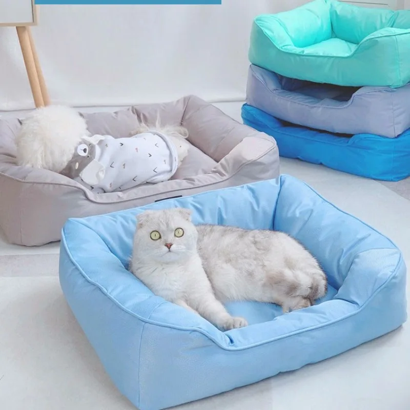 

Summer Waterproof Oxford Cloth Cool Nest Cage Four Seasons Universal Pet Nest Sticky Fur Dog Bed Summer Cat Nest Cat Villa