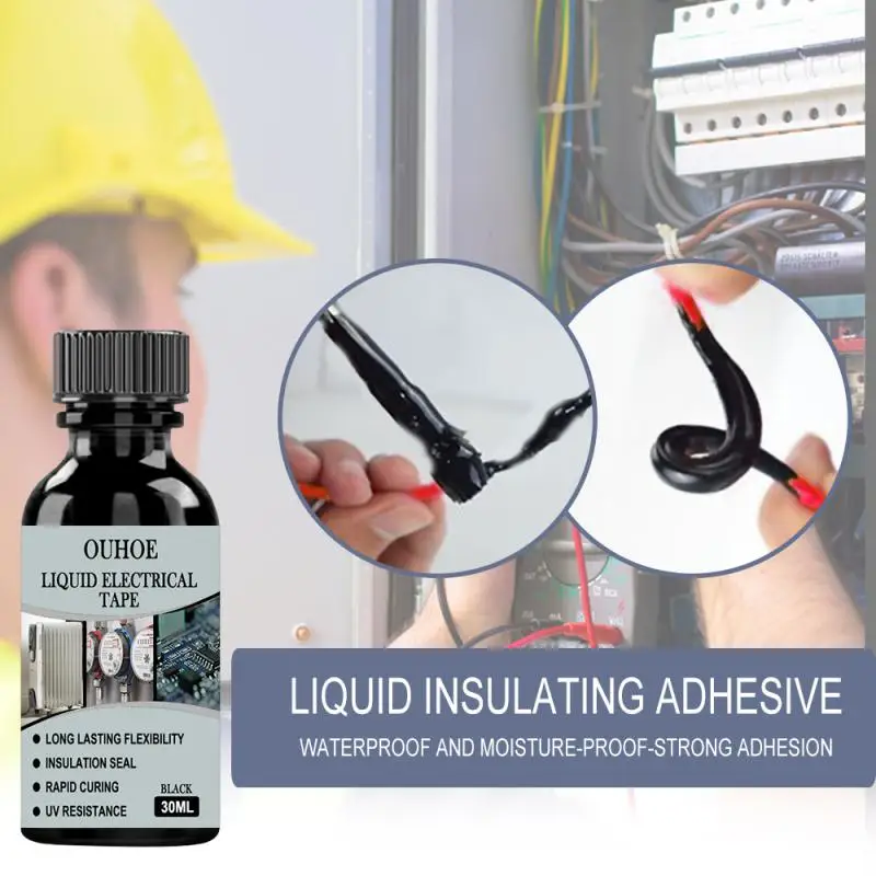 

Insulating Glue Paste Waterproof Fix Glue Liquid Insulation Electrical Tube Insulation Fast Sealing Sealant