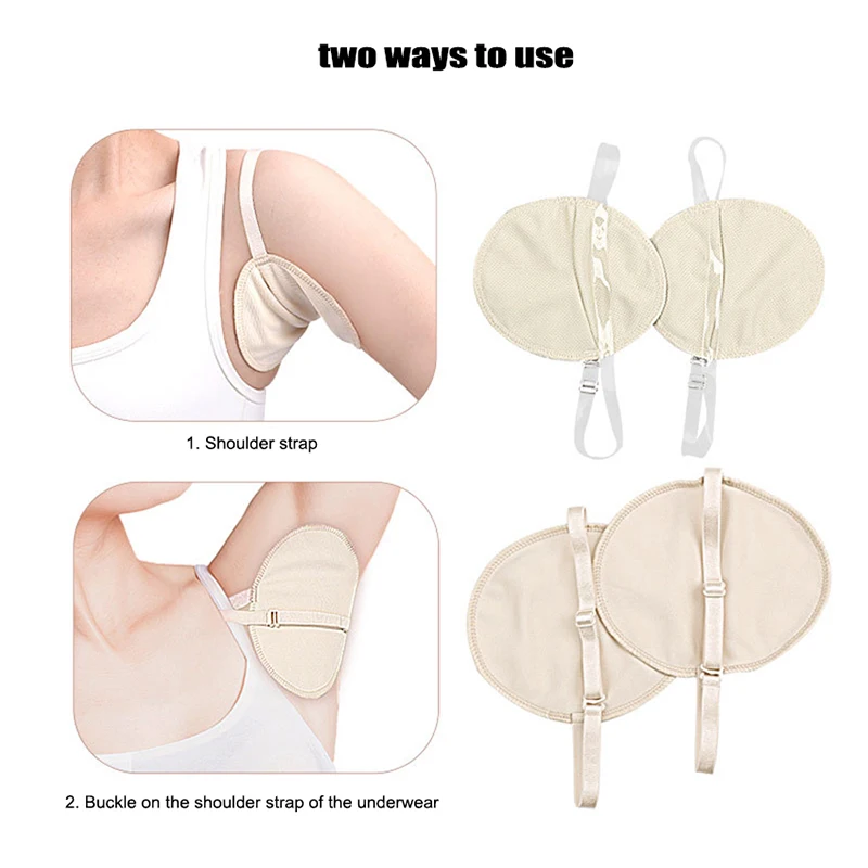 Underarm Sweat Shield Pad Washable Armpit Absorbing Sweat Guards Strap Antiperspirant Underarm Pads Anti PerspirationPatch underarm sweat pads