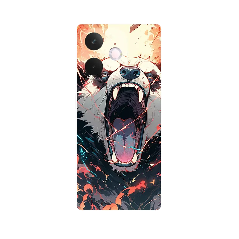 Floral Panda Silicone Soft Phone Case - TPU Protective Cover