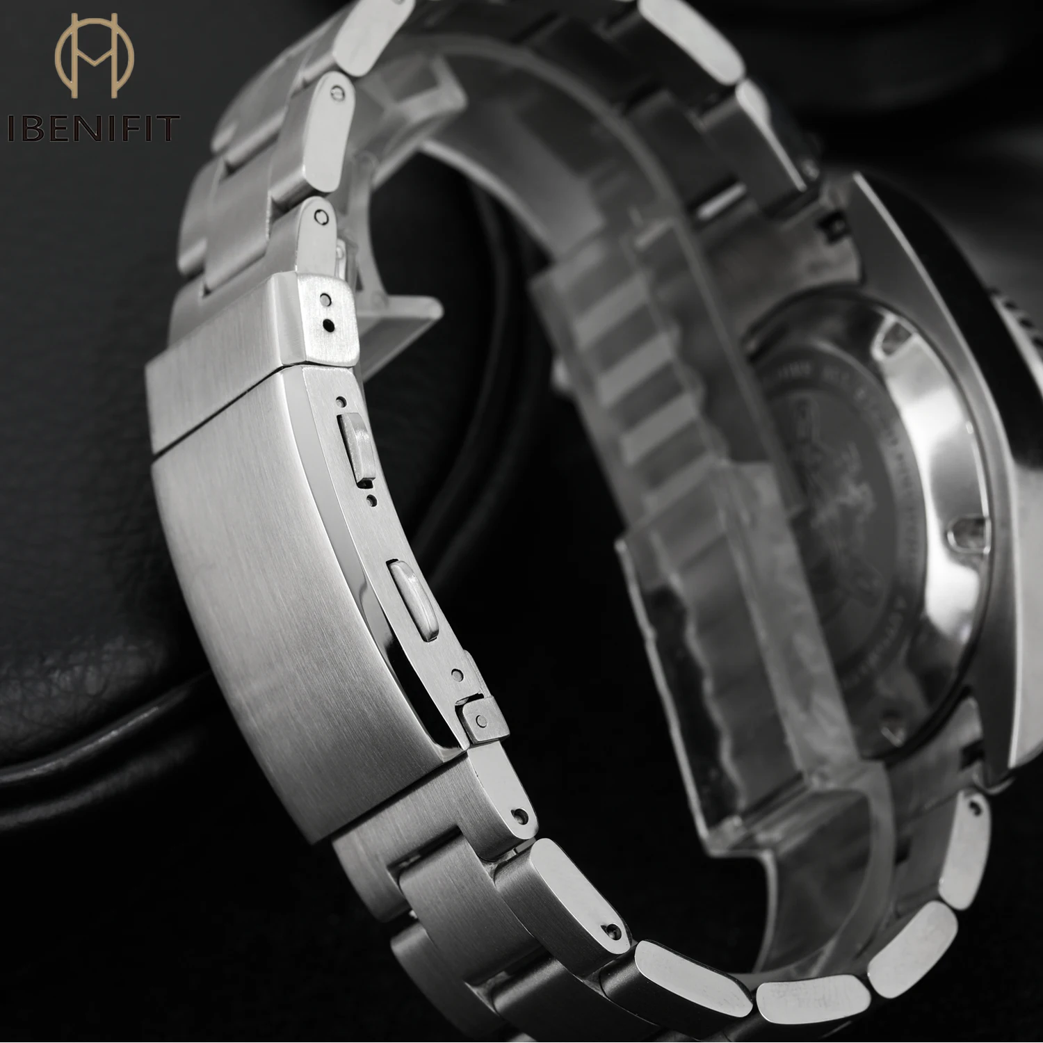 Premium Stainless Steel Watch Clasp Folding Buckle - Elegant Strap Accessory