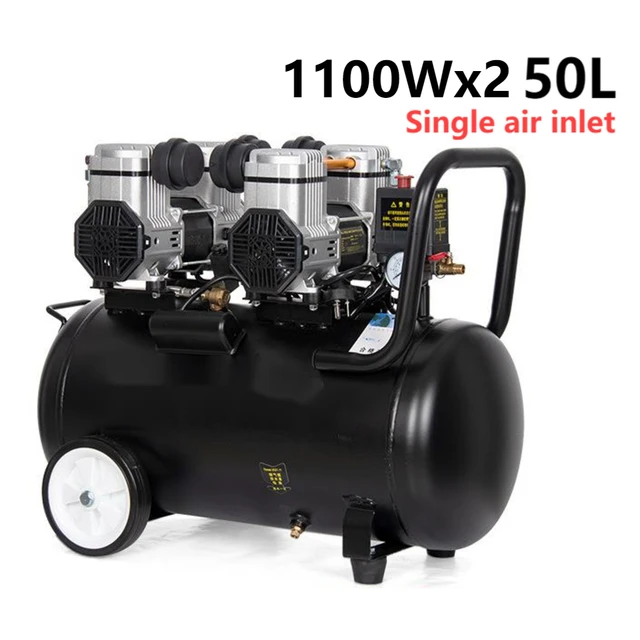 Oil Free Silent Air Compressor, Small Industrial Grade Woodworking