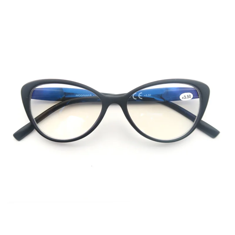 Multifocal Progressive Computer Reading Glasses Anti Blue Light Readers Eyeglasses for Men Women Cat Eye Frame Lightweight Wear 2