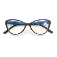 Multifocal Progressive Computer Reading Glasses Anti Blue Light Readers Eyeglasses for Men Women Cat Eye Frame Lightweight Wear 2