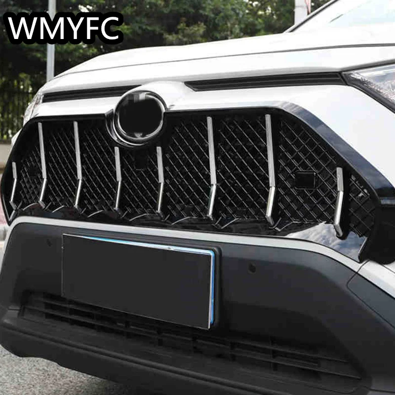 

Front Center Grille Grills Mesh Cover Trim For Toyota Rav4 Rav 4 Limited/LE/XLE/Hybrid 2019 2020 2021 2022 2023 Car Accessories