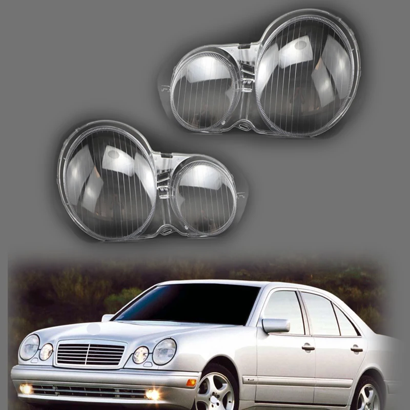 

Для Mercedes Benz E-Class W210 2000-2005 пара автомобильных фар передняя фара крышка объектива подходит