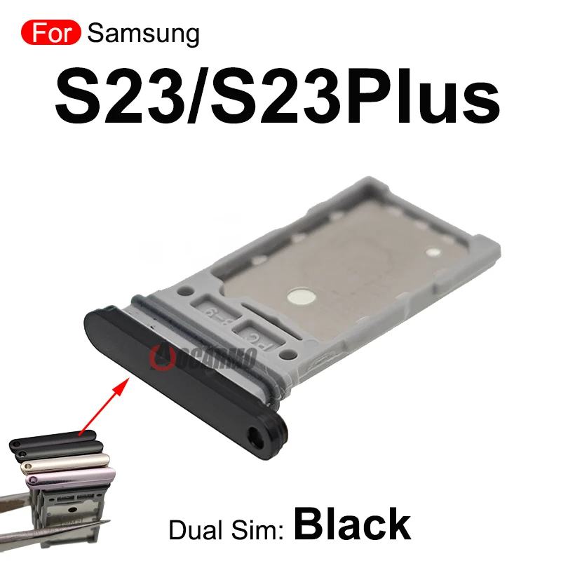 삼성 갤럭시 S23 플러스 S23 + 울트라 S23U 단일 Sim 트레이 듀얼 Sim 카드 홀더 슬롯 교체 부품