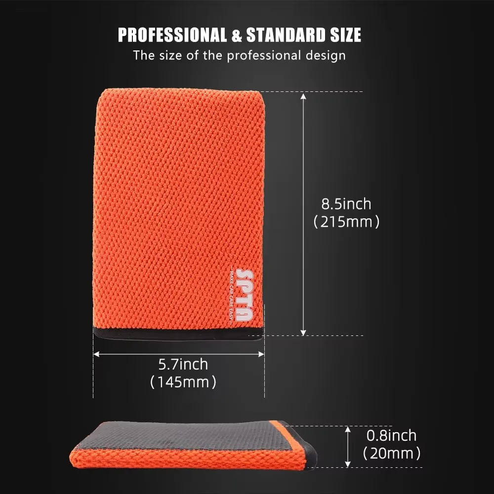 SPTA 1Pc Fine Grade Clay Bar Wash Mitt,Clay Eraser Mitt for Car Detailing, Auto Detailing Clay Bar Glove Quickly Removes Debris