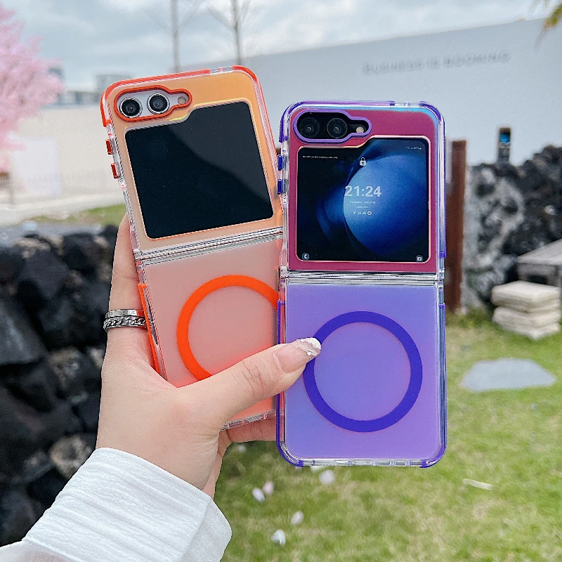 Aurora Gradient Magnetic Matte Shockproof Case Set