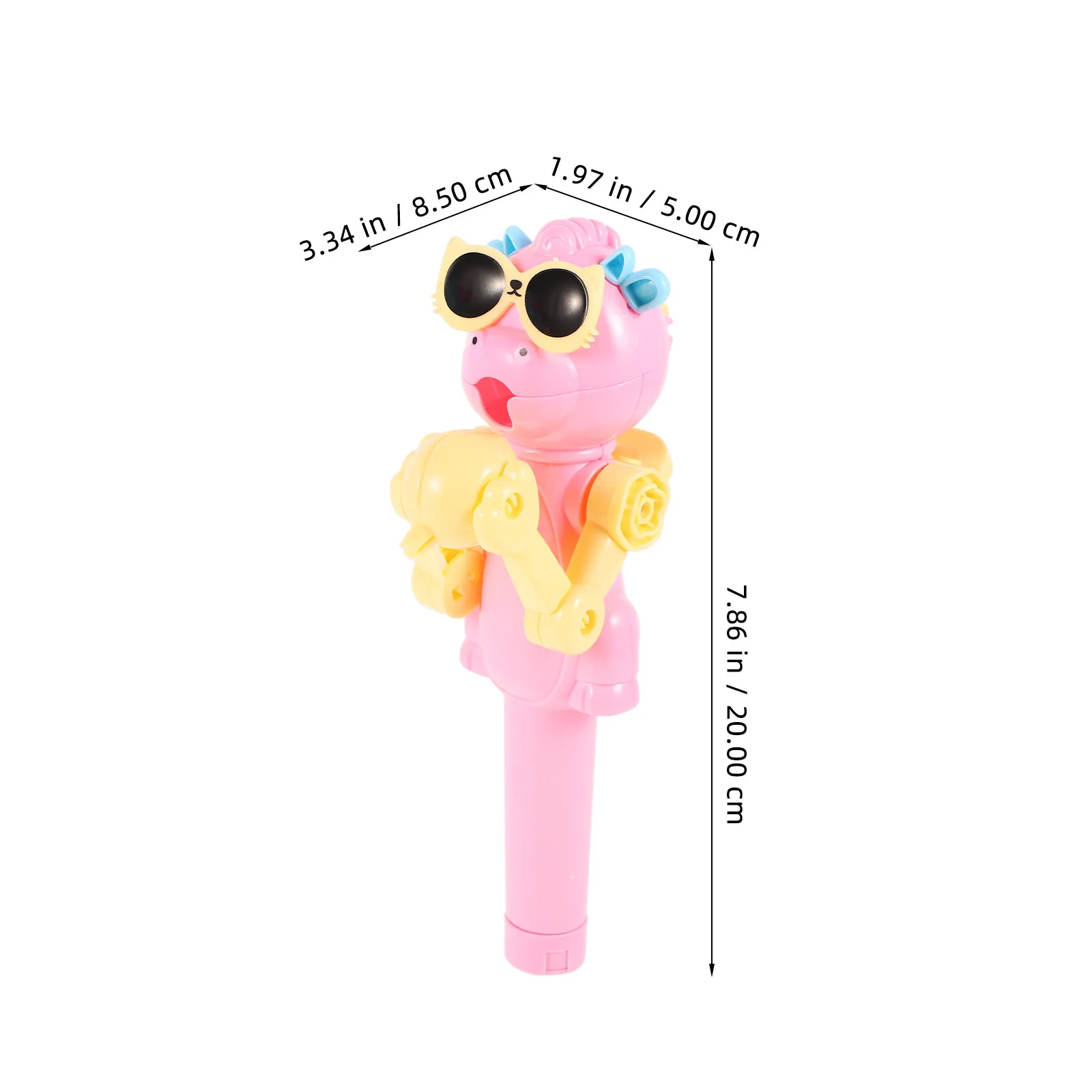 2Pcs 공룡 로봇 롤리팝 케이스 크리 에이 티브 캔디 보관 홀더 파티 호의품 참신하고 재미있는 선물용 롤리팝 홀더