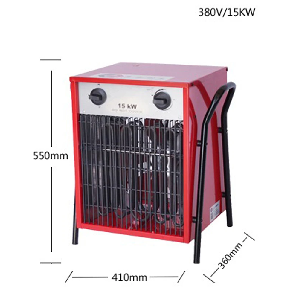 15KW Industrial Electric Heater Air Blower Greenhouse Warehouse Factory Electric  Fan Heater Waterproof Warmer - AliExpress
