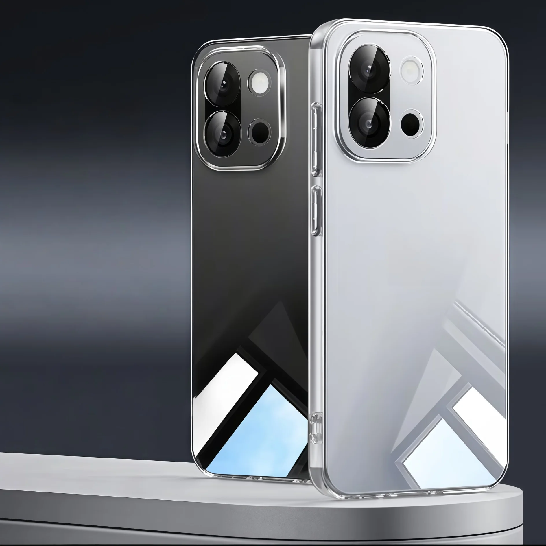 Clear Transparent TPU Shockproof Protection Phone Case