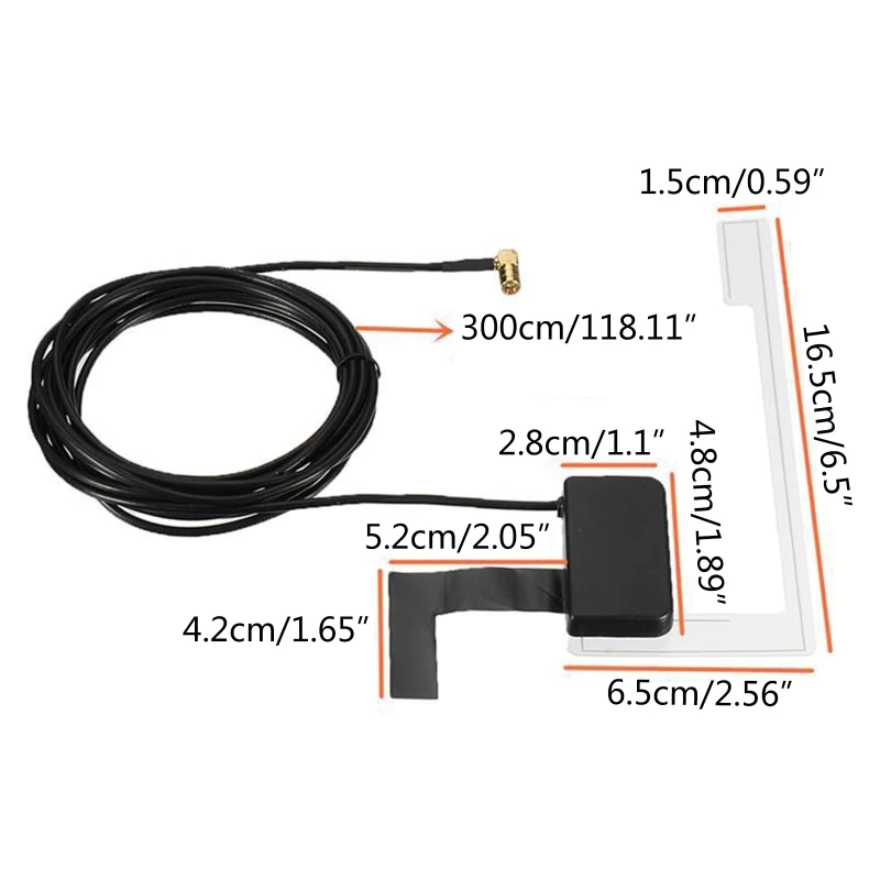 Eightwood Dab Antenna Auto SMB Adattatore SMB Dab Autoradio Antenna 433