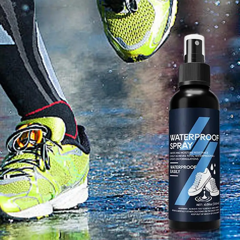 Shoe Protector Spray 120ml Rain and Stain Waterproof Shoe Spray Fabric Water Shield Waterproofing for Hunting Hiking