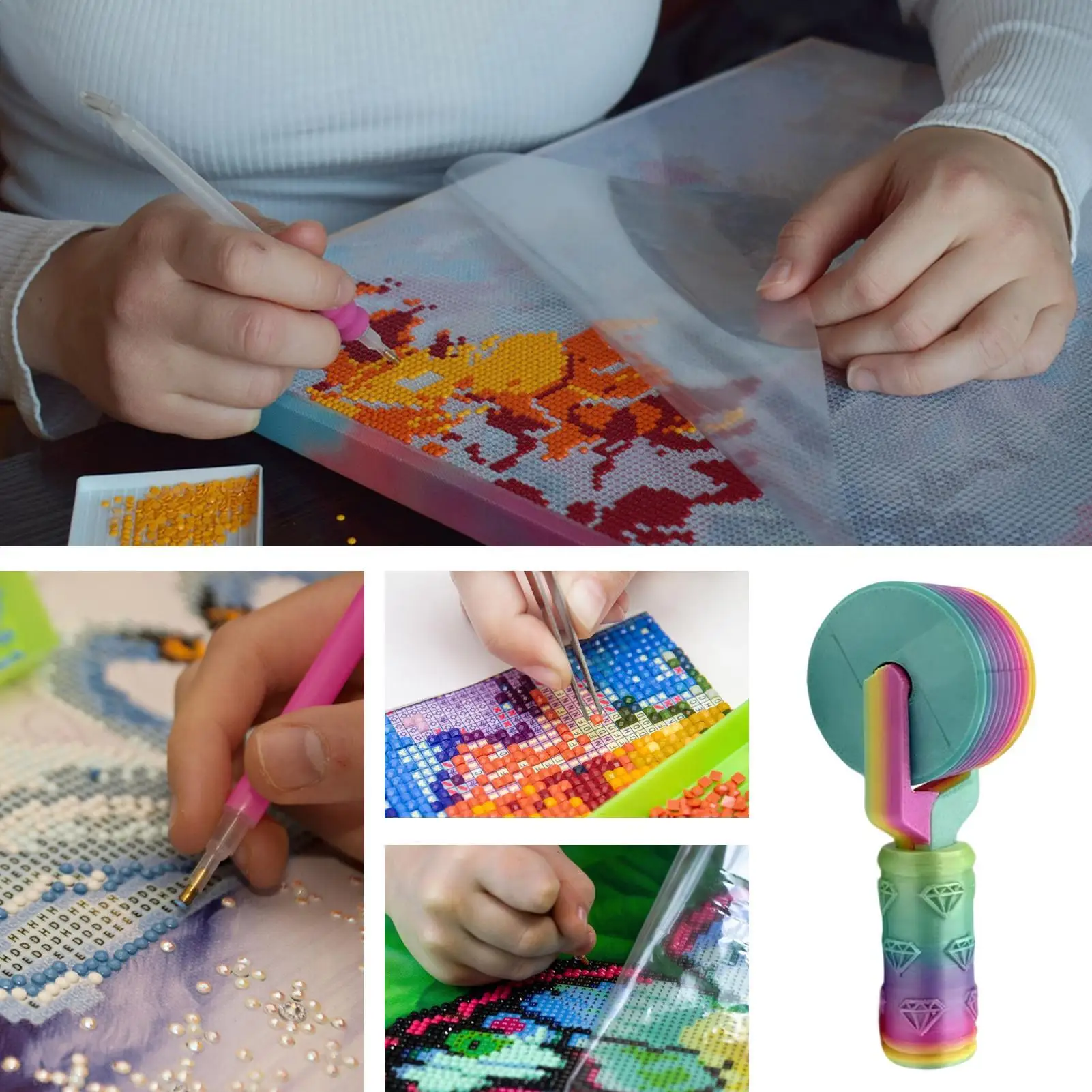 Painting Roller Ergonomic Adjustable Applicator Painting Tools Accessories For Home Indoor Family Friends Men Women Adults Kids