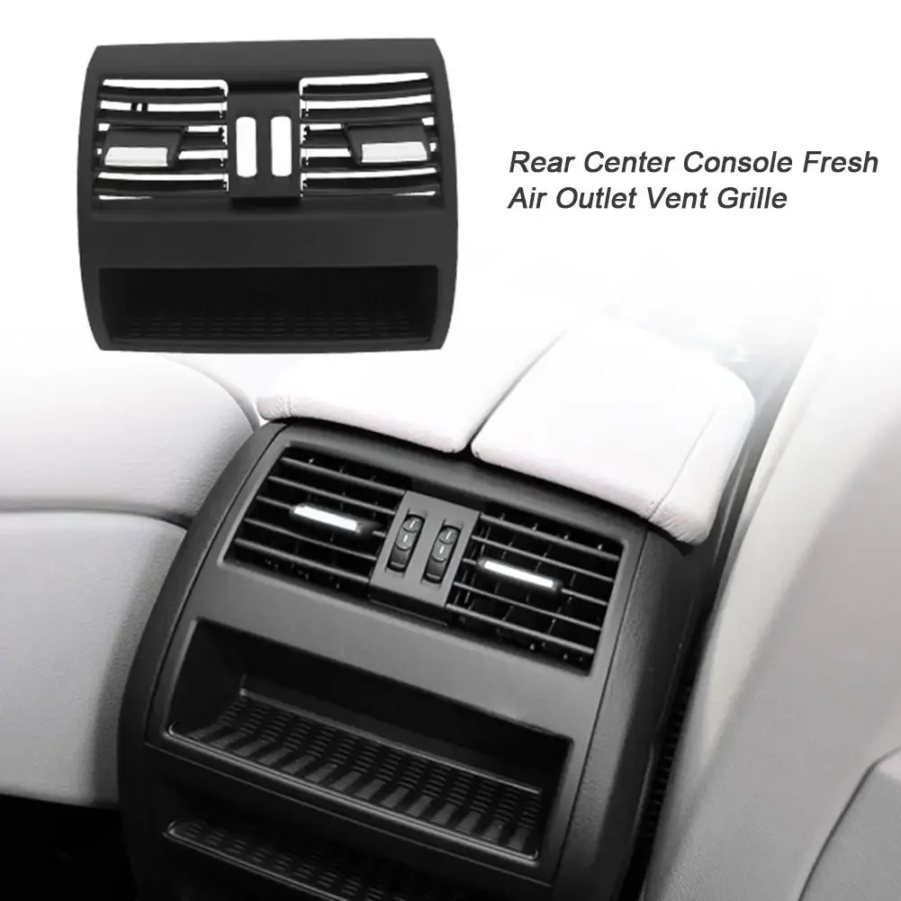 

Rear Center Console Fresh Air Outlet Vent Grille Cover With Button Interior Accessory For BMW 5 Series F10 F18 530D 525D 535D