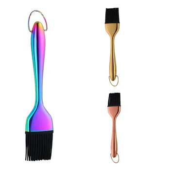 1 Pcs Oil Brushes Stainless Steel Silicone 1