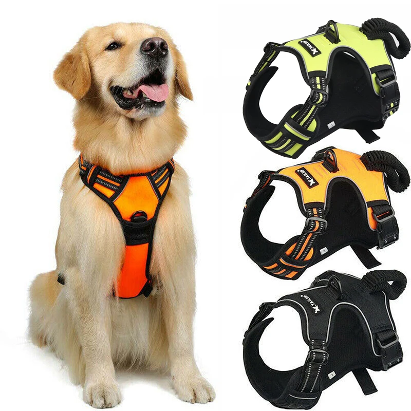No Pull Dog Harness Vest Escape Proof Puppy Adjustable Harness with
