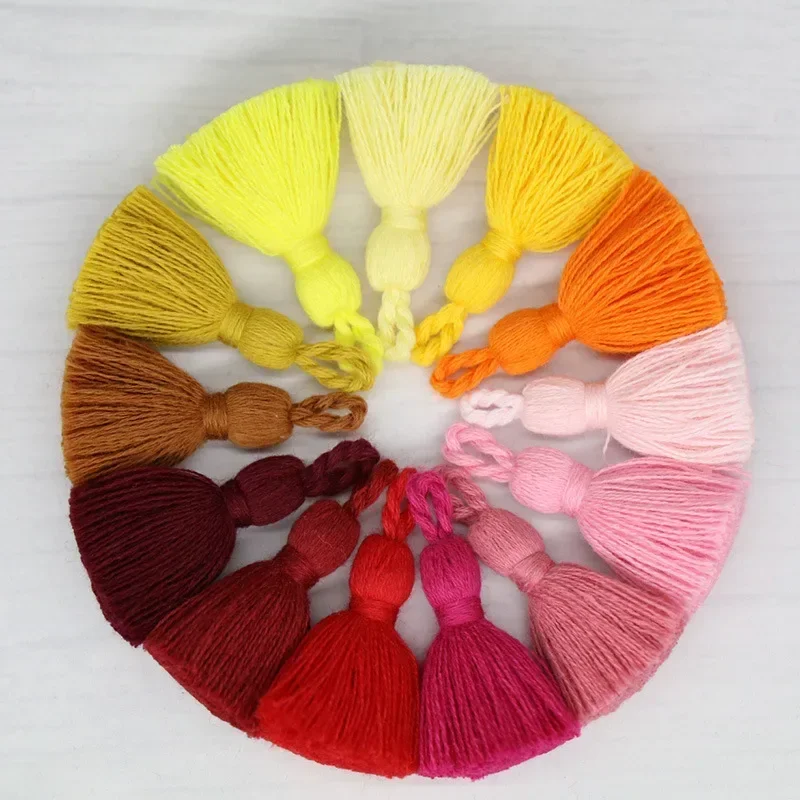 10pcs 미니 공예 Tassels 4cm 프린지 Tassels 펜던트 공예 바느질 Tasses DIY 수제 귀걸이 쥬얼리 키 커튼 프린지 트림