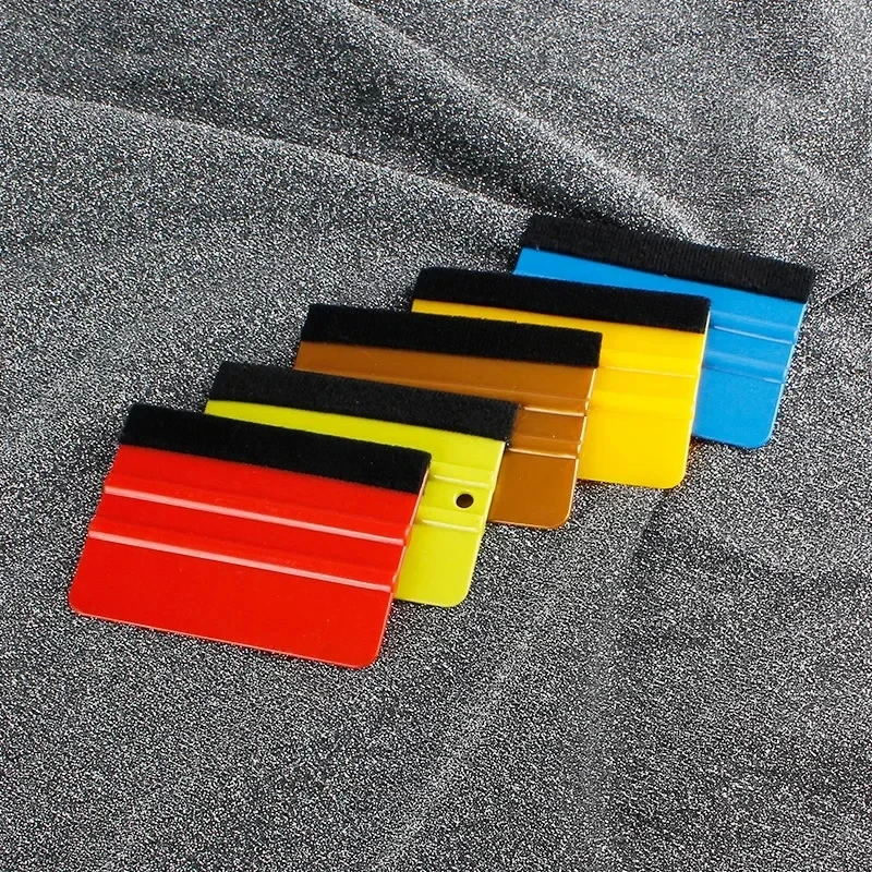 Car Wrapping Tools Vinyl Squeegee Silicone Squeegee Window Tinting Squeegee Automotive Film Tools Car Film Scraper 1Pcs Car Stickers Film Install Squeegee Vinyl Carbon Fiber Scraper with Felt Squeegee Tool Film Wrapping Car Wrap Tools 10x7cm
