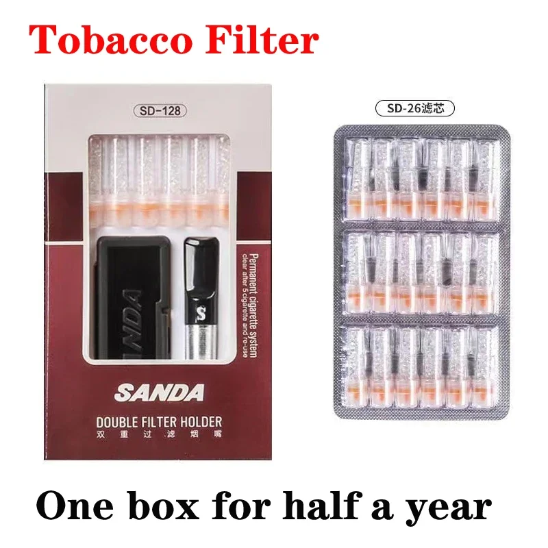 

Advanced filtering Creative Tobacco Filter Portable Cleanable Smoke Mouthpiece Party gift cigarette filter nicotine Accessories
