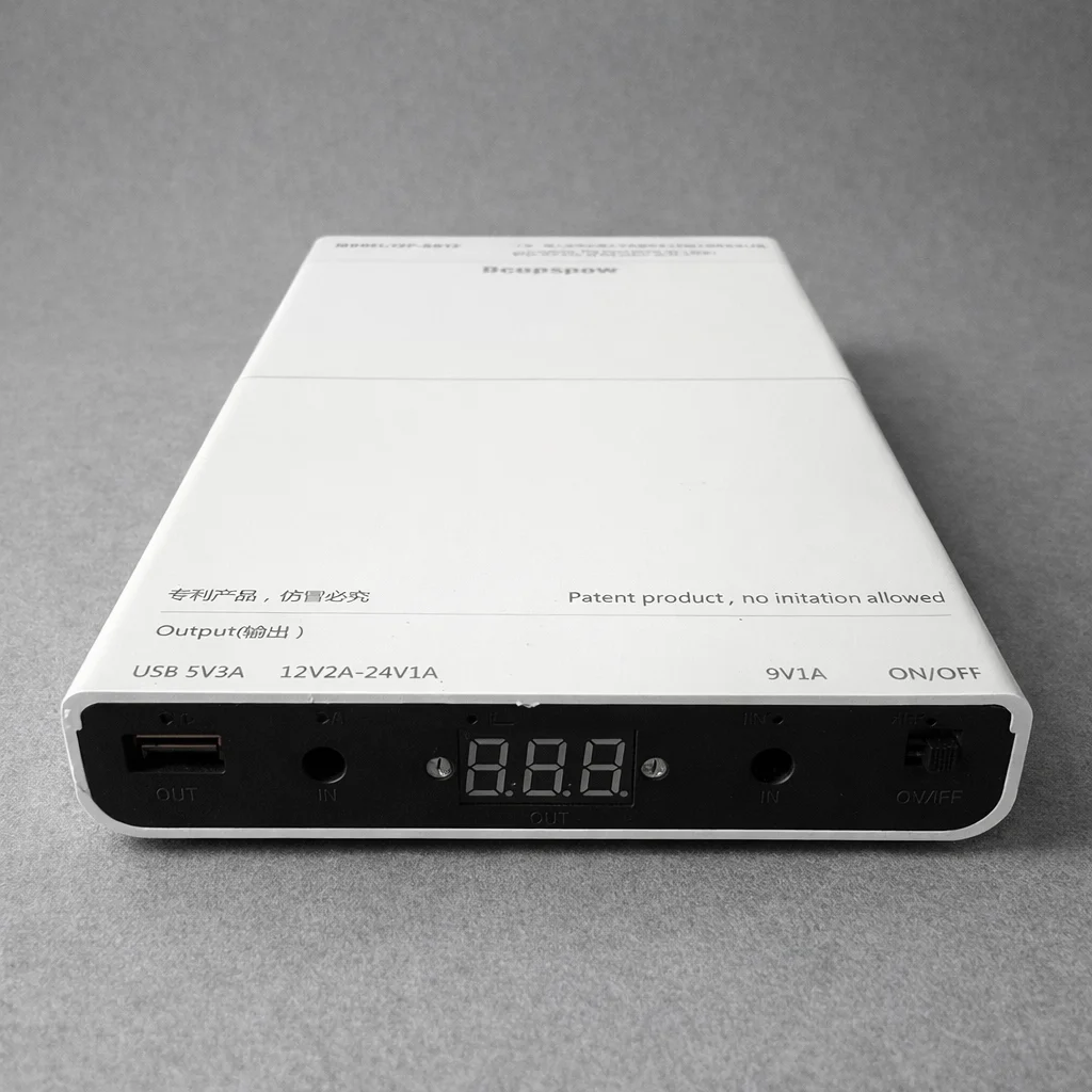 12슬롯 18650 조정 가능한 DC 전원 공급 장치, DIY 및 감시 시스템용 9V 12V 24V 출력 UPS 배터리 박스 (배터리 미포함)