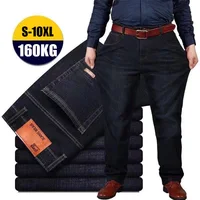 Men Jeans Oversize Black Blue Loose Big Size Jeans For Men Casual Fat Trousers Men's Cargo Pants Pantalon Homme 8XL 10XL Pants 2