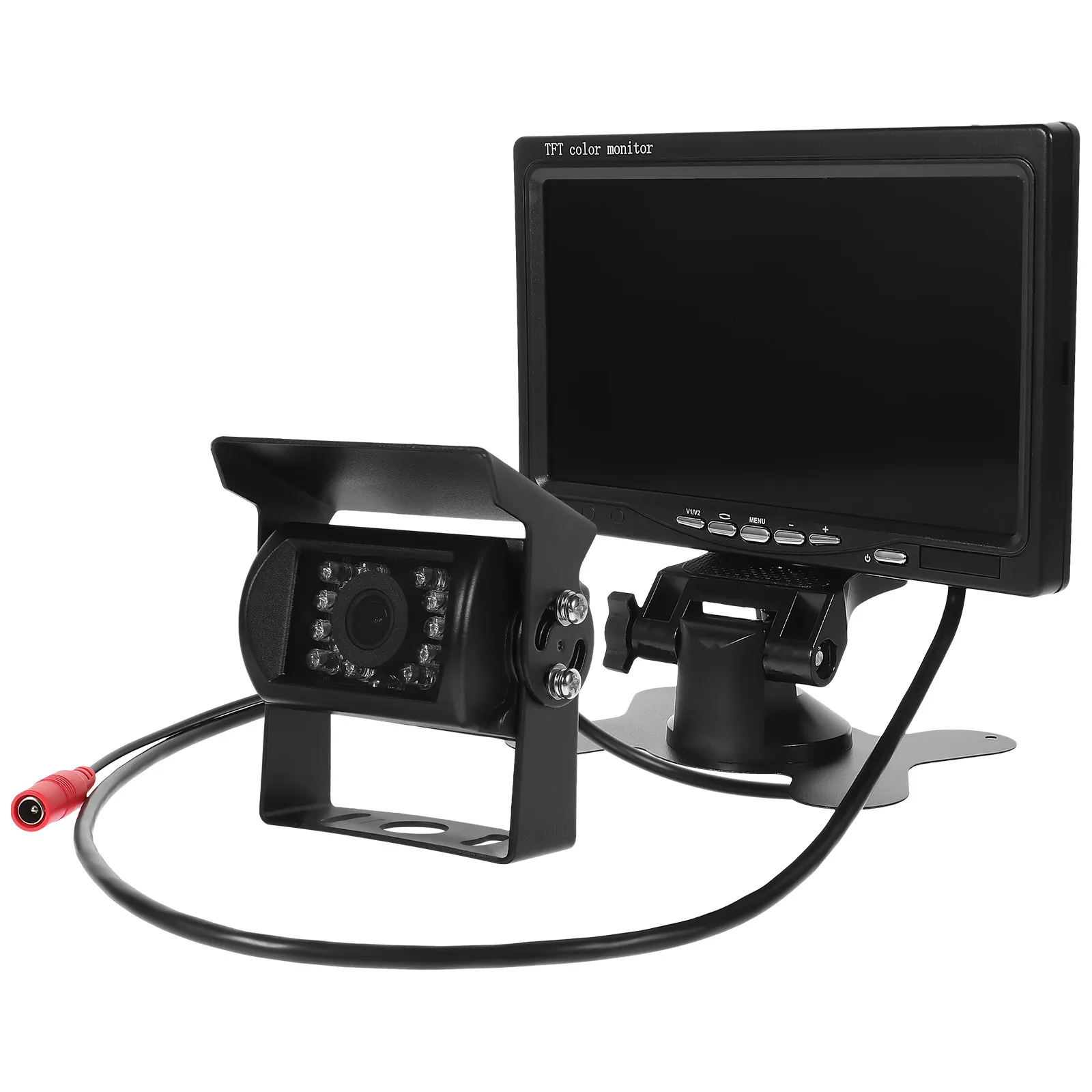 1세트 자동차 SUV 밴 트럭용 투명 디스플레이 백업 카메라 모니터 후방 이미지 디스플레이 운전 안전 강화 간편 설치